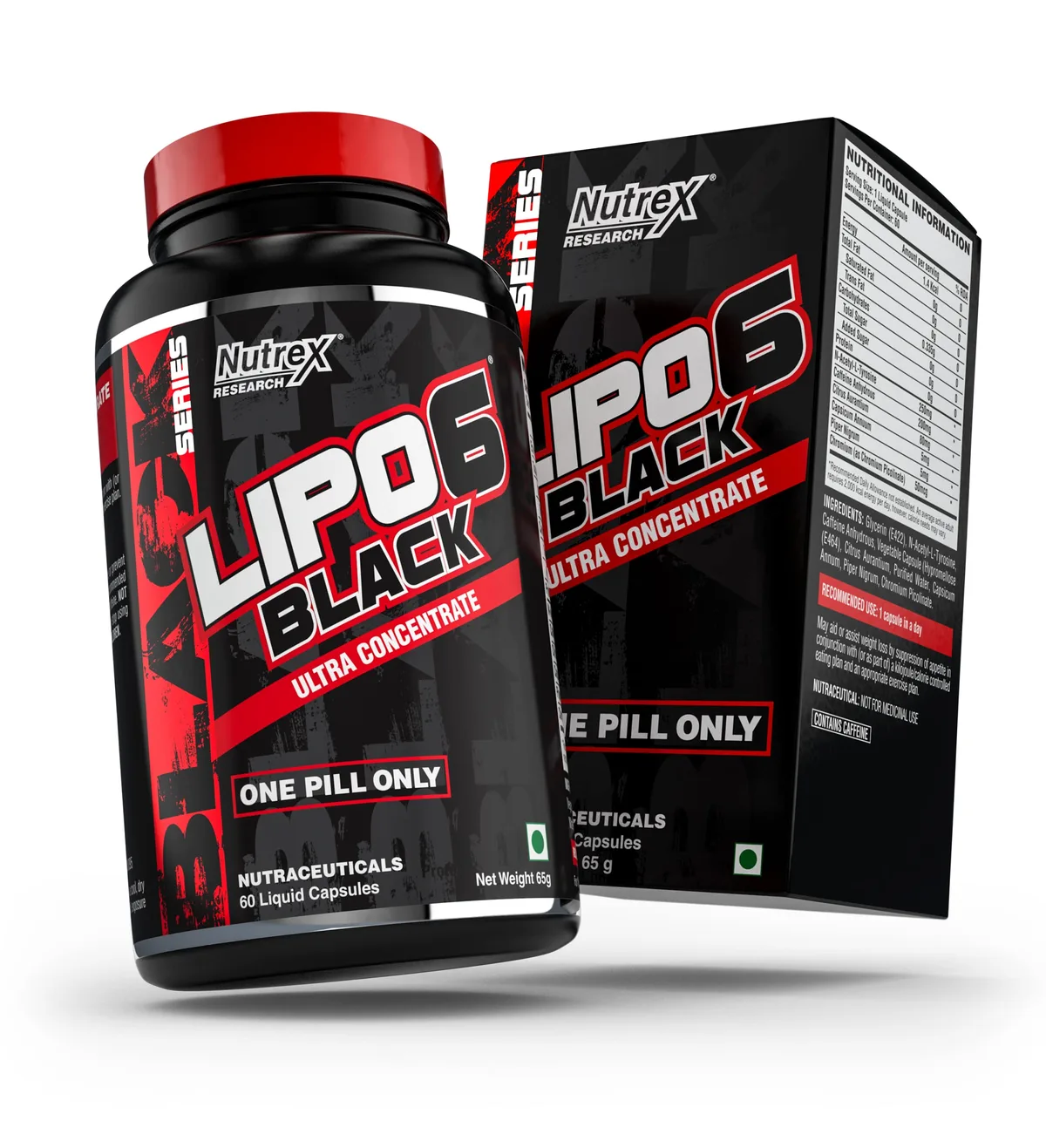 LIPO 6 BLACK 60 PASTILLAS  - Imagen 1