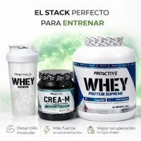 OFERTA PROACTIVE CREATINA MONOHIDRATADA 100 SERV + PROTEÍNA 100 % WHEY 4 LIBRAS 60 SERVICIOS  1