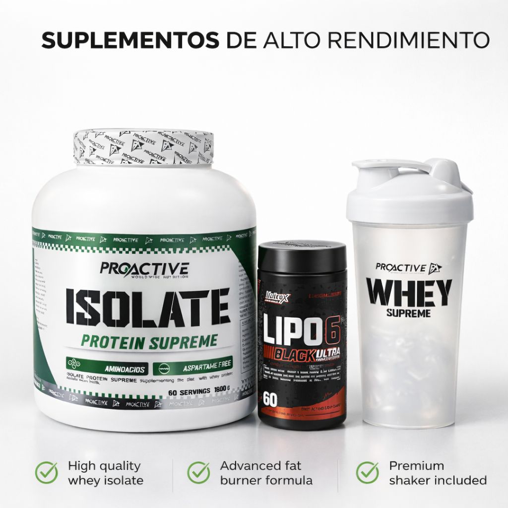 OFERTA ISOLATE SIN GRASA + QUEMADOR DE GRASA LIPO 6 