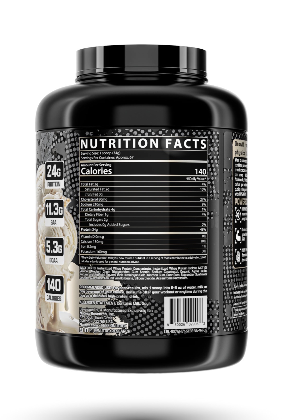 WHEY NUTREX 5 Libras  2