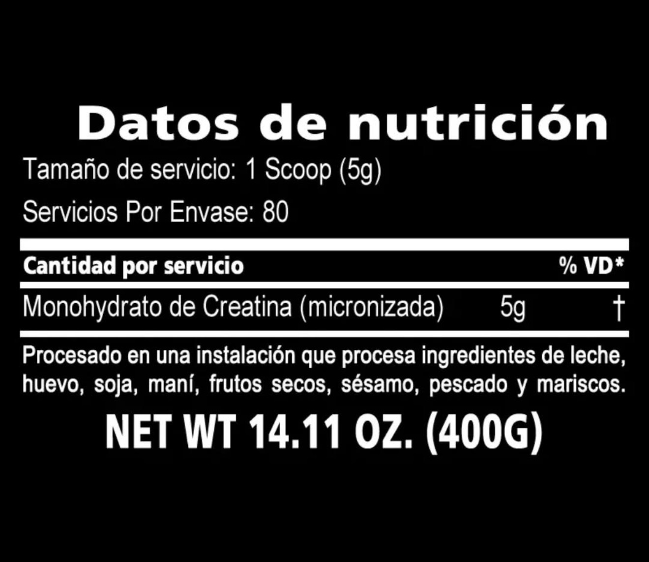 CREATINA PLATINIUM 80 SERVICIOS  2