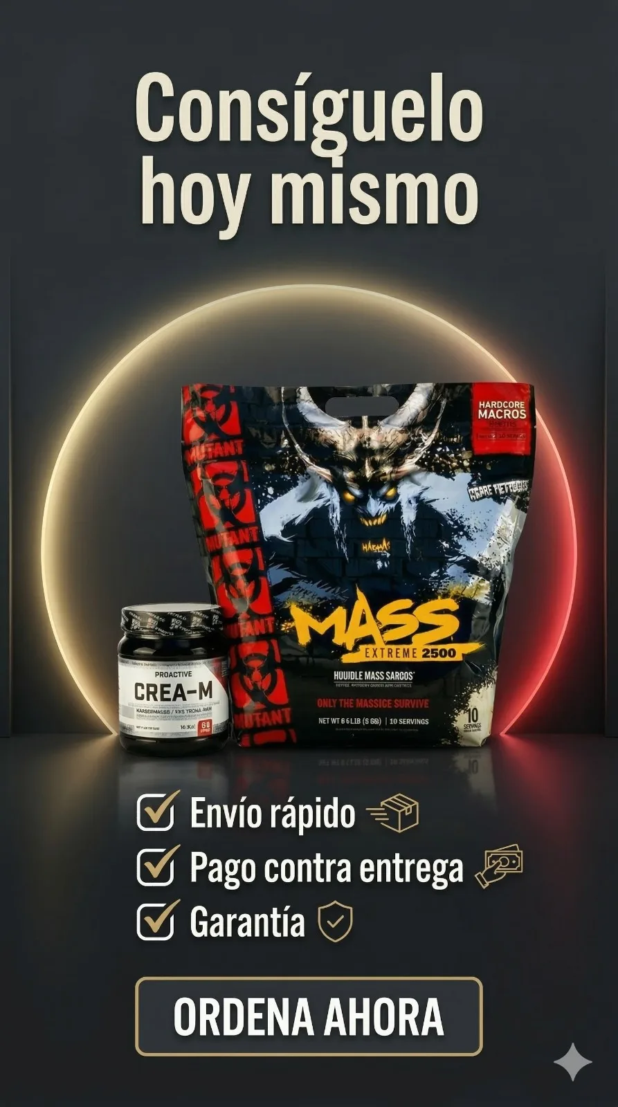 OFERTA MUTANT EXTREME 6 LIBRAS + CREATINA MONOHIDRATADA 50 SERV DE SABOR  - Imagen 1