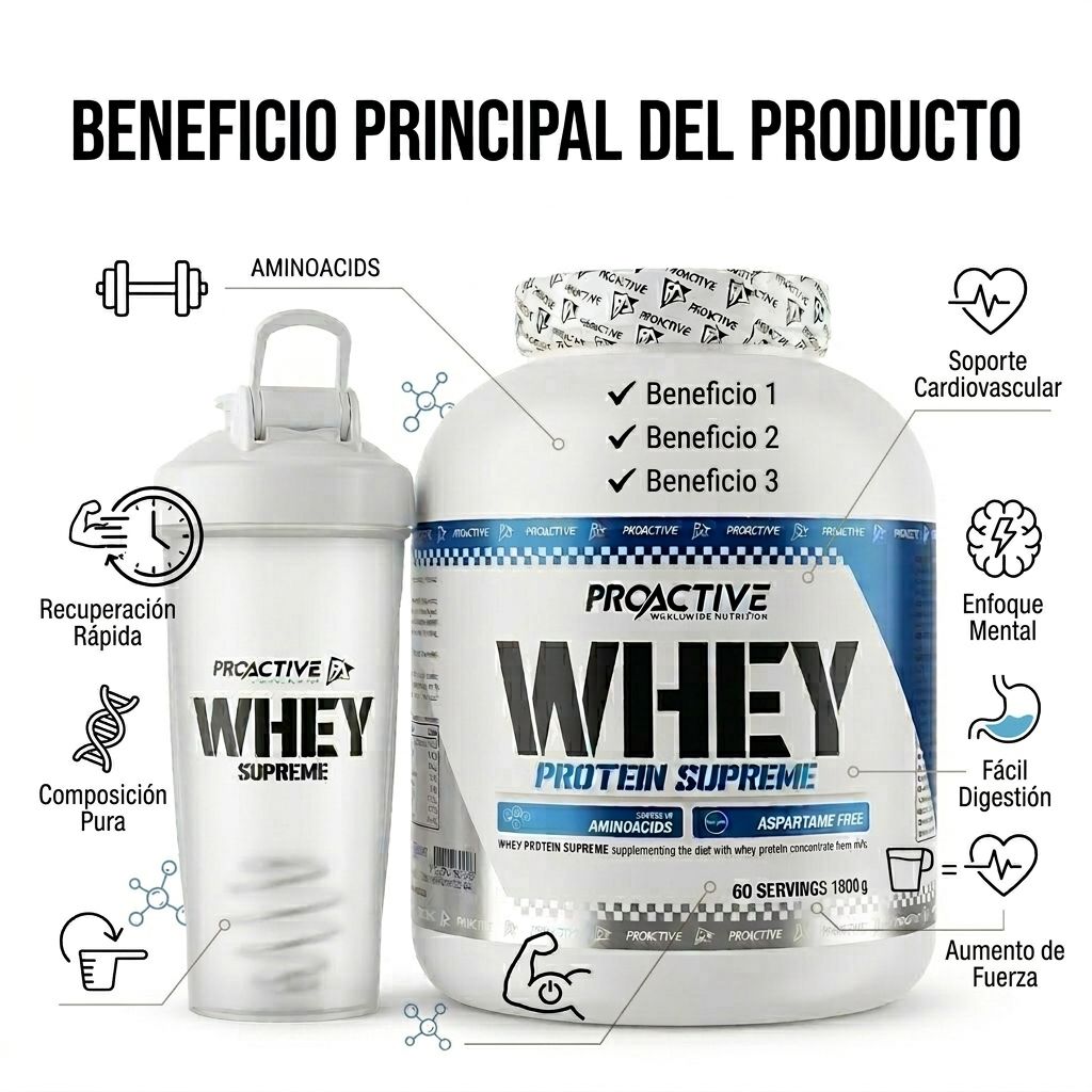 100 % WHEY PROACTIVE 4 LIBRAS 60 serv
