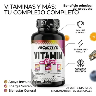 Multivitaminico PROACTIVE 90 PASTILLAS 